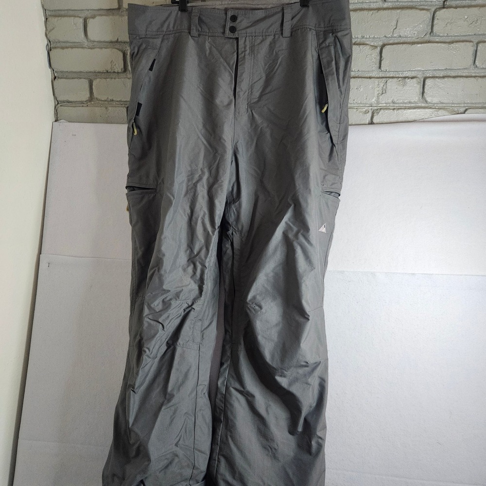 Oxide Mens XXL Gray Snow Pants Insulated Ski Snowboard Cargo Pockets Nylon
